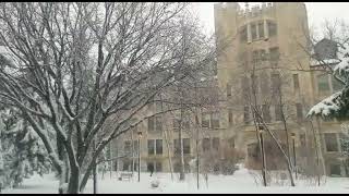 International College of Manitoba After Snowfall In Winnipeg Winters