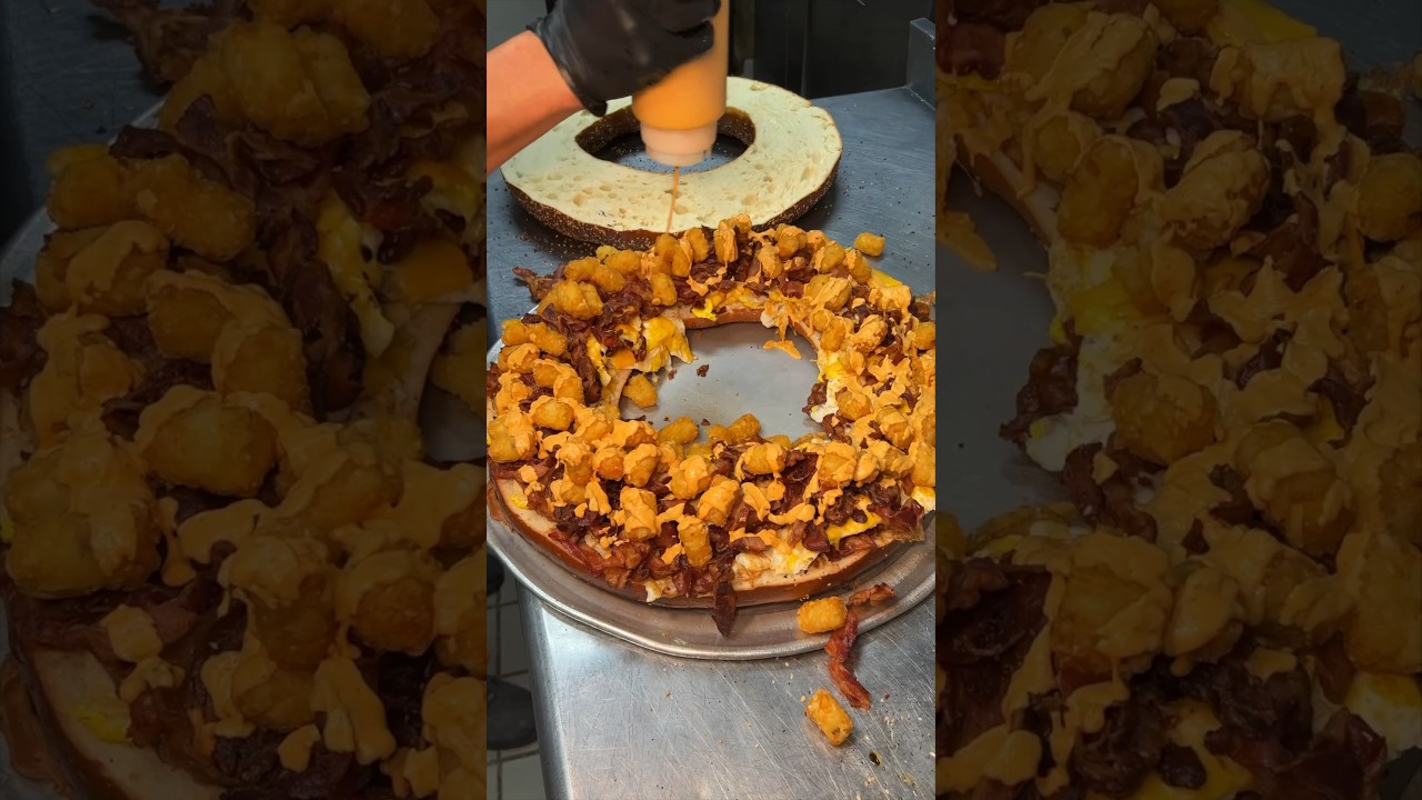 Part 1 of 3: ALL OUT at The Bagel Box on Staten Island NYC! 🥯 Where would you start?! #DEVOURPOWER