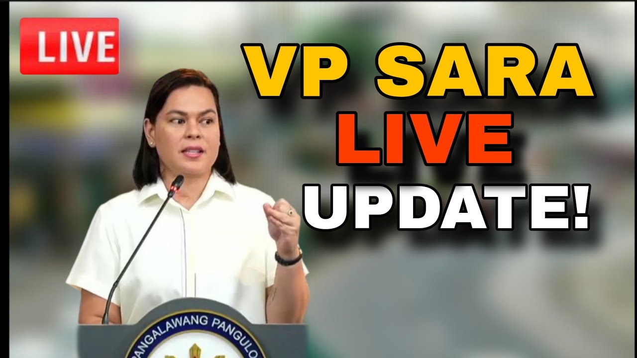 VP SARA LIVE UPDATE! - YouTube