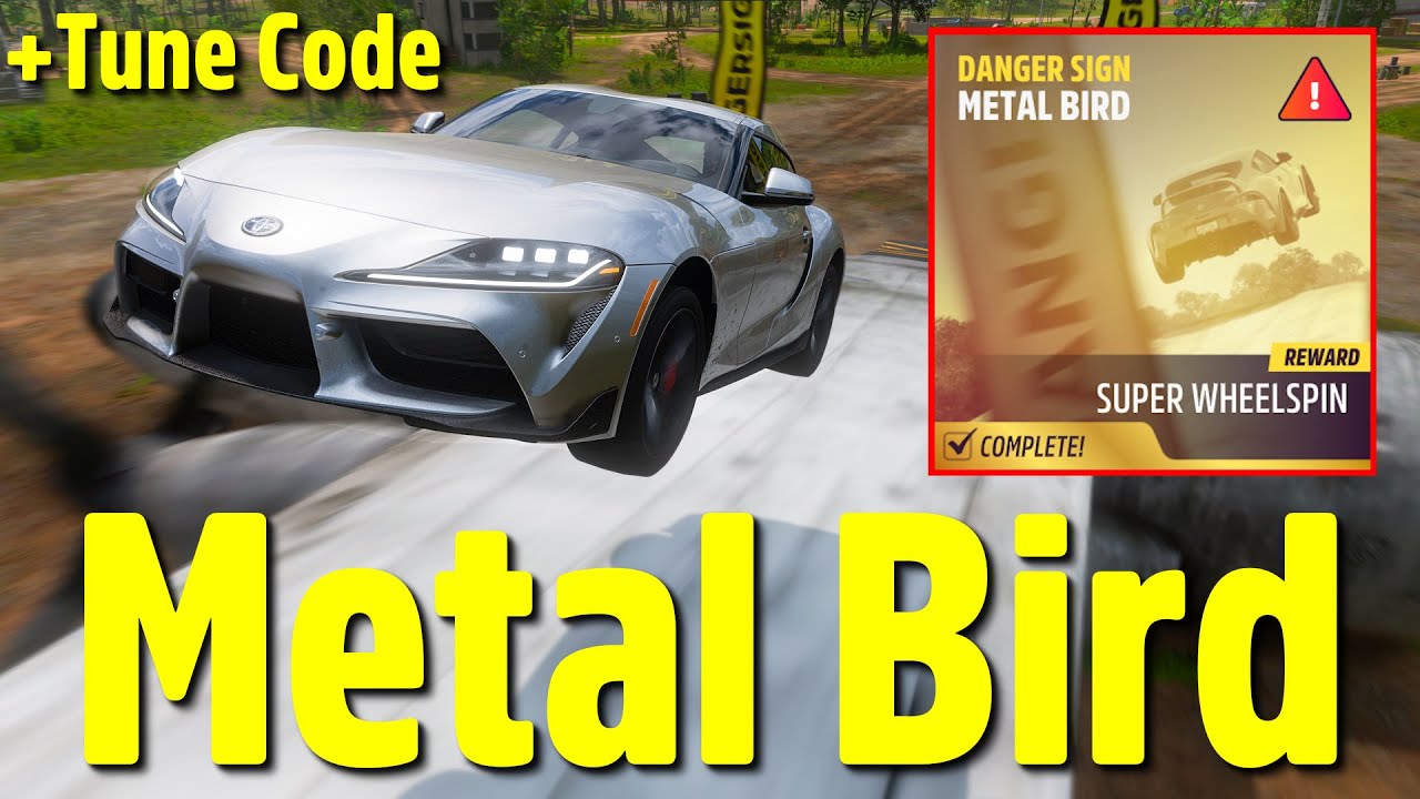 その他 forza Forza Horizon 5 Metal Bird Danger Sign Toyota A800 + Tune