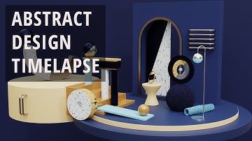 Blender Abstract Design Modelling Process