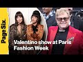 Elton John, Lily Allen, Tyla, Dakota Johnson attend Valentino show at Paris Fashion Week