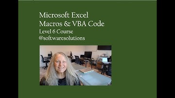Microsoft Excel Macros and VBA Level 6 - Video 8 Macro and VBA Project