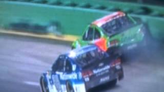 Danica Patrick ANGRY with Dale Jr. after contact| 2015 NASCAR SPRINT Kentucky 400