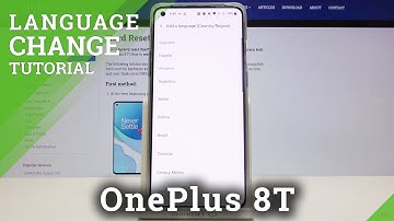 How to Change System Language in OnePlus 8T – Find Language List