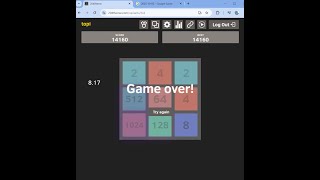 2048 3x3 former wr full game 2048 Minigame 3x3 Grid