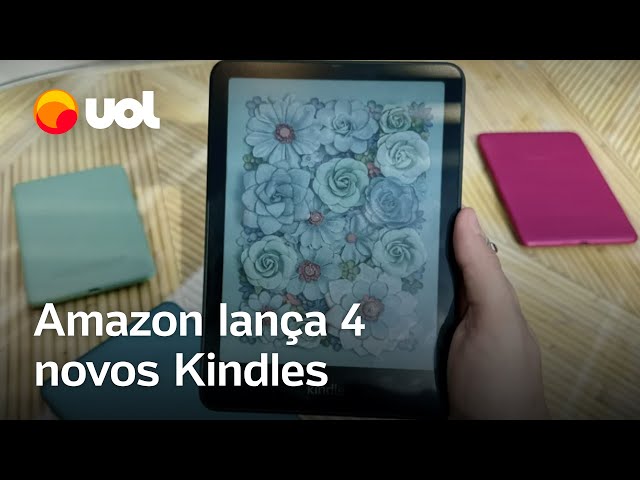 Novos Kindles: Rosa, verde e com tela colorida: Amazon lança