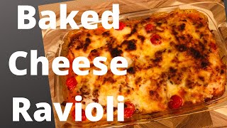 Baked Ravioli | Easy , cheesy and delicious