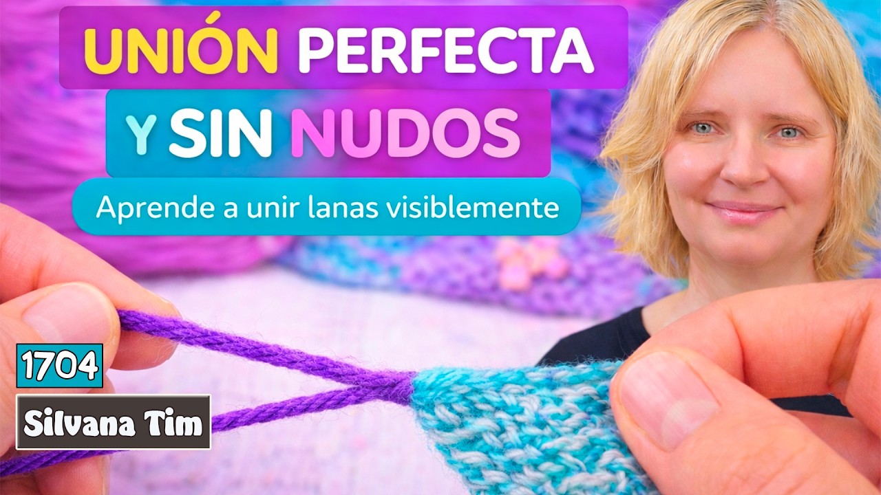 ✨ Unión INVISIBLE de hebras en tejido a dos agujas | Paso a paso fácil