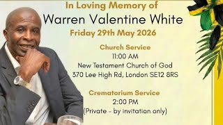 Warren Valentine White Celebration of Life