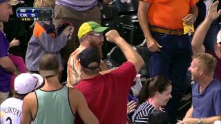 2013/08/14 Fan catches ball in cup