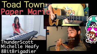 Video thumbnail of "Toad Town (Paper Mario) Cover | MichelleHeafy, ThunderScott, 8BitBrigadier"