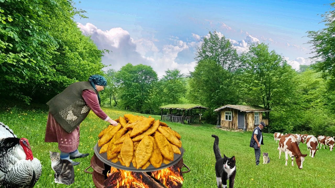 Простой Рецепт Жареных Пирожков. Рецепт Фаршированного Картофеля с Мясом и Овощами.