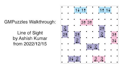 GMPuzzles - 2022/12/15 - Line of Sight by Ashish Kumar
