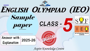 IEO Class 5 Sample Paper 2025-26 | Class 5 IEO Sample Paper | English Olympiad Class 5 #ieo #v125