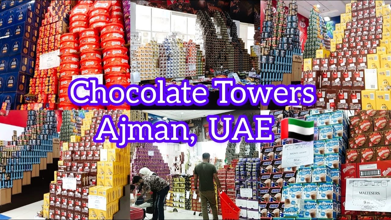 UAE series Day 10 Heaven of Chocolate Chocolate Towers Arab Sweets Ajman, UAE 🇦🇪 Video