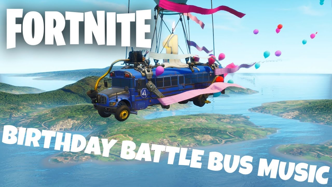 New Fortnite Battle Bus Birthday Song (1 Year Anniversary ...