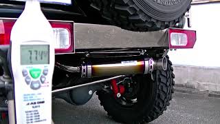 りゅうせい☆ Wiruswin(JB23)ジムニー用アドベンチャーマフラー WirusWin】【JB23】ジムニー用アドベンチャーマフラー ブラック
