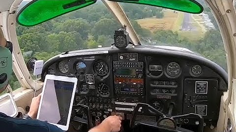 VFR Flight & FULL Short Field Approach & Landing in Piper Cherokee 140 Cockpit View | Pilot Vlog #18