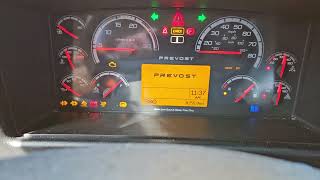 2026 Prevost X3-45 Commuter Coach #1768 startup