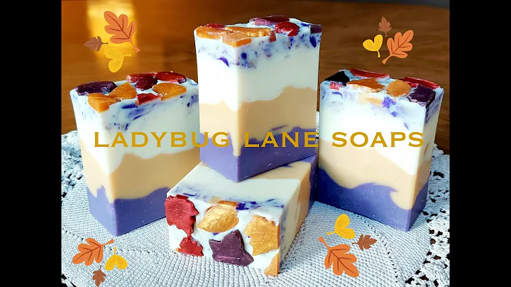 SPICED PLUM~Making Layered Cold Process Soap with Melt & Pour Embeds