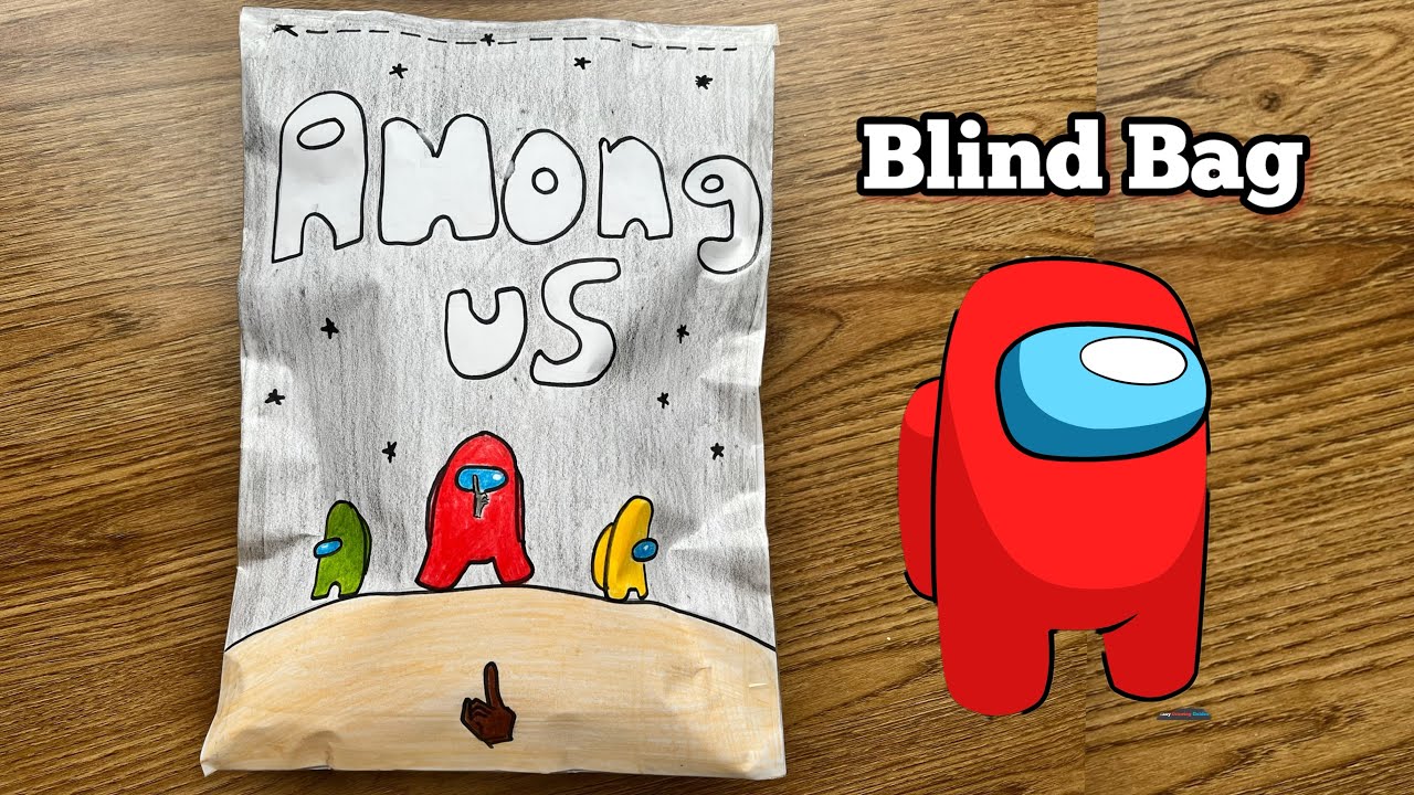 Paper DIY / unboxing Blind Bag Among us /ASMR / DIY Craft☘️