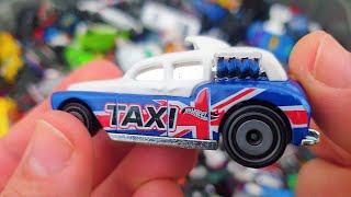 Look for Hot Wheels Taxi among other cars