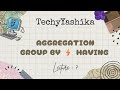 SQL Aggregation, GROUP BY & HAVING Explained 🔥 | SQL for Beginners