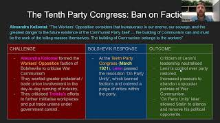 The Tenth Party Congress and the New Economic Policy