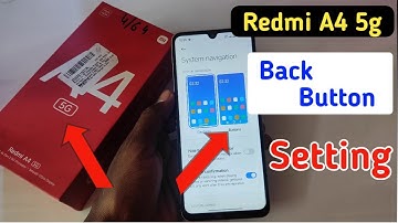 Redmi a4 5g back button setting | Redmi a4 5g me back button kaise lagaye/navigation key setting