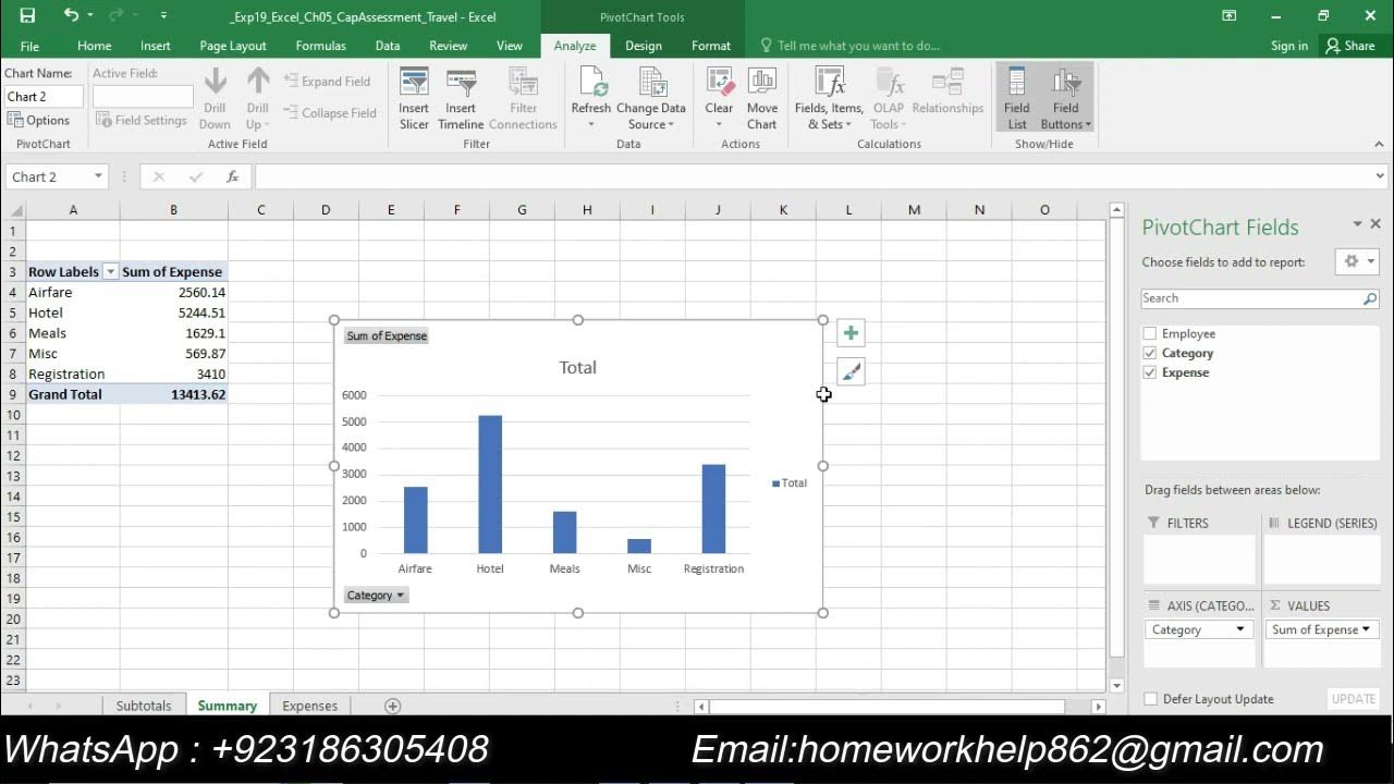 excel chapter 5 travel