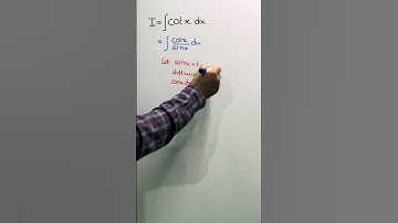 Integrating cot(x) | Quick Math Shorts