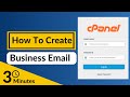 How To Create Business Email Using cPanel within 3 minutes | Webmail #cpanel
