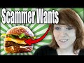 Scammer would like Burger Gift Cards?