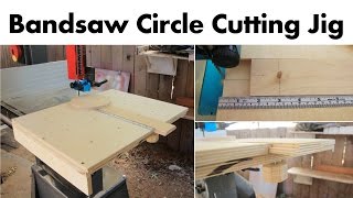 Subscribe for weekly projects! In this video I show all the steps to building a circle cutting jig for a bandsaw. Check out my shoppe & 