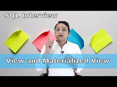 P#9 Difference between view and materialized view  in oracle SQL Database- interview question