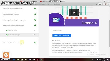 Turn data into insights : Module 23 | Google Digital Unlocked | Google for Education - BloggingYT