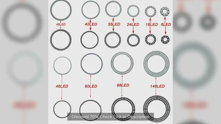 WS2812B Addressable LED Pixel Ring 8 to 241Leds WS2812 5050 RGB LED Diode Ring Color IC Built-in LED
