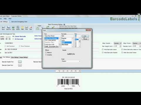 How to Create Barcode Labels with UPCA Font using DRPU Barcode Label Maker Software