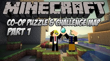 Minecraft: Co-op Puzzle & Challenge Map Part 1 w/ Captain Teargas - Squid-shd