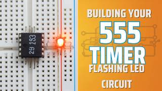 555 Timer LED Flasher Circuit for Beginners | Easy Electronics Project