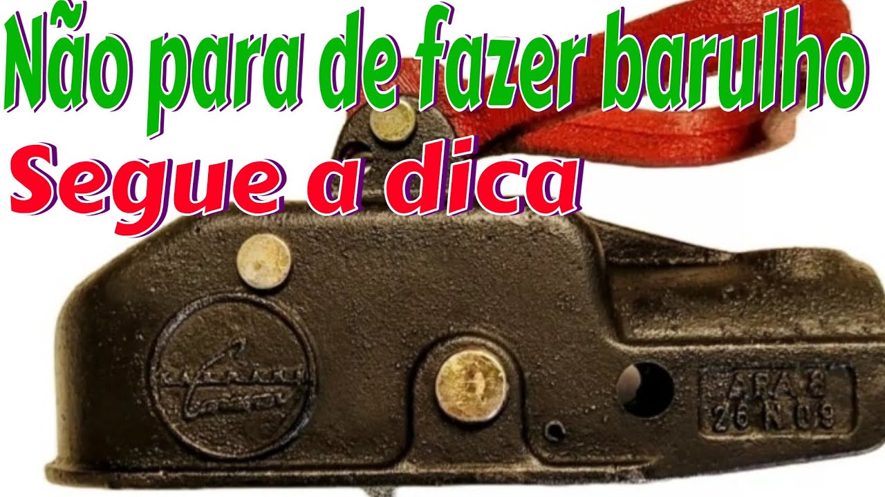 Munheca de carretinha reboque fazendo barulho veja como resolver