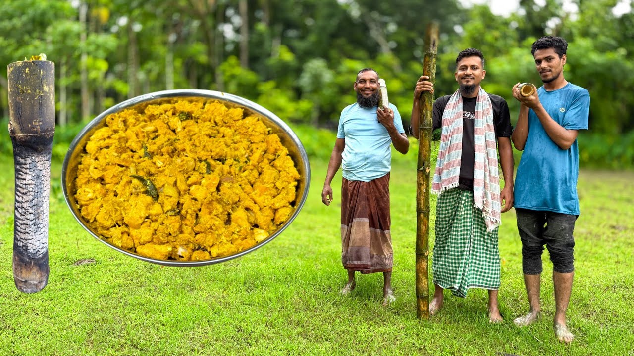 বৃষ্টির দিনে স্পেশাল পাহাড়ি ব্যাম্বো চিকেন | Rainy Day Bamboo Chicken Recipe | Robin The Storyteller