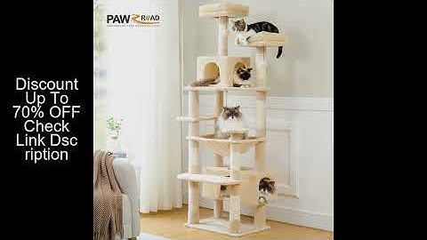 Multi-Level Cat Tree Tower with Scratching Posts&Board, Hammock, Cat Condo, Spacious Top Perch,Dangl