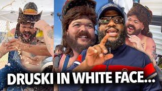 White People Are Mad At Druski Over White Face Skit... Pretends To Be Conservative Racist At Nascar