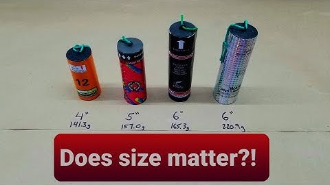 Canister Shell Firework Size Comparison. Is Bigger Better?