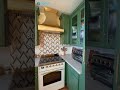 Green + brass = perfect combo! Loving how my new kitchen feels with this custom range hood
