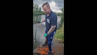 suspicious bag found with bow and arrows inside it whilst magnet 🧲 fishing in Birmingham 🇬🇧