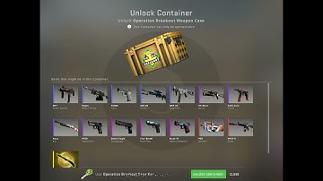 CSGO x100 Operation Breakout Weapon Case opening