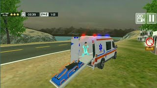 City Ambulance Rescue Driver - Mobil Balap Ambulance Panjang Angkut Korban Android Gameplay screenshot 1
